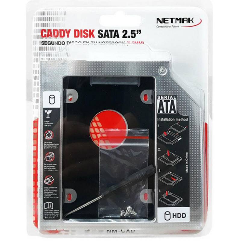 Caddy Disk Netmak Sata 2.5 9.5mm Nm-cad