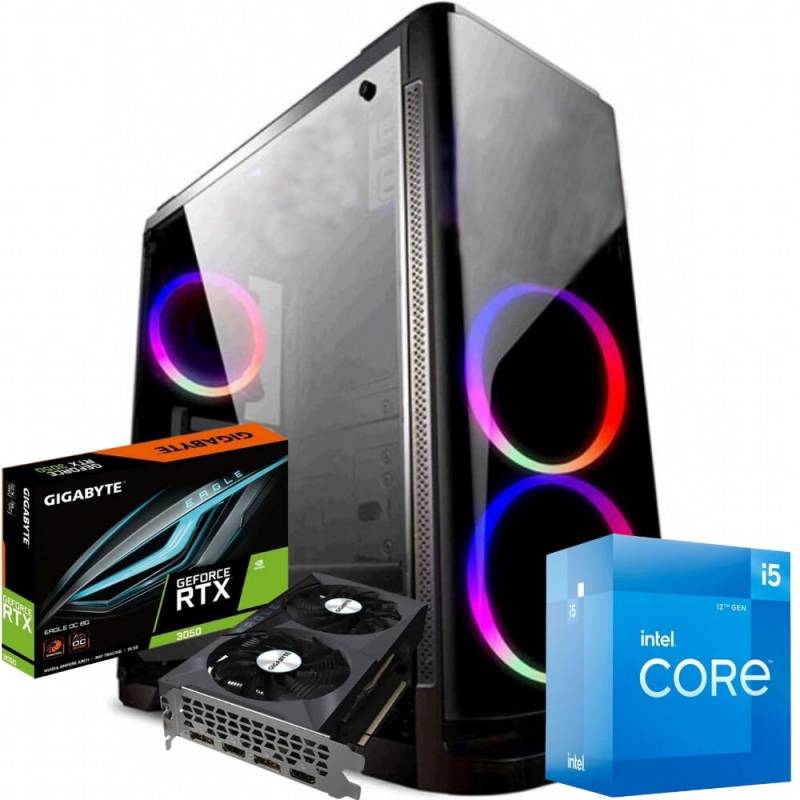 Pc Gamer Intel Core I5 12400f | Rtx 3050 8gb | 16gb Ram | Ssd 480 Gb | Fuente 550w 80 Plus Bronze