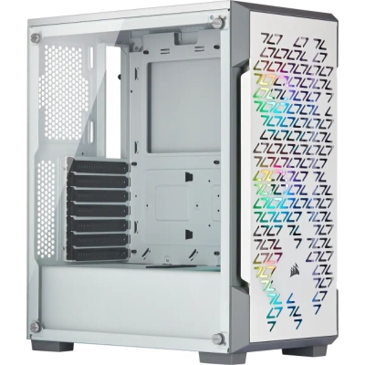 Gabinete Corsair 220t Rgb Tempered Glass Mid-tower Smart Icue White
