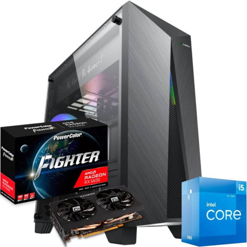 Pc Gamer Intel Core I5 12400f | Mother H610m  |  Rx 6600 8gb | 16gb Ram | Ssd 480 Gb | Fuente 550w 80 Plus Bronze