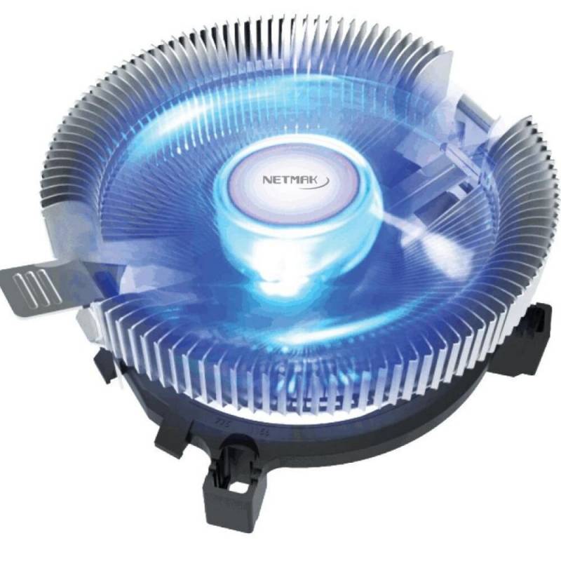 Cpu Cooler Netmak Led Azul Nm-q80