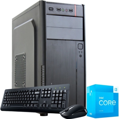 Pc Office Intel Core I3 13100 | Mother  H610 |  8gb Ram | Ssd 480gb | Gabinete En Kit + 500w