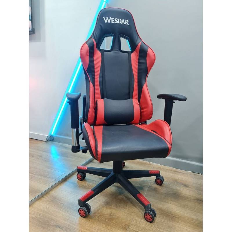 Outlet Silla Gamer Wesdar Rc-763 Black / Red