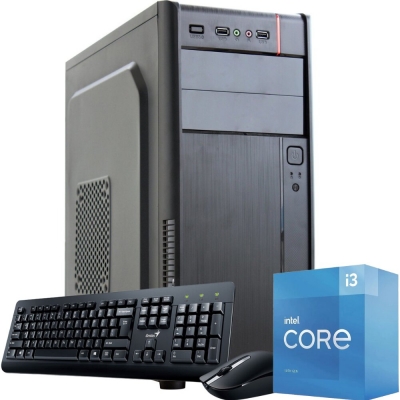 Pc Office Intel Core I3 10105 -  Mother H510m-b  - 8gb Ram  -  Ssd 240gb  -  Gabinete En Kit + 500w